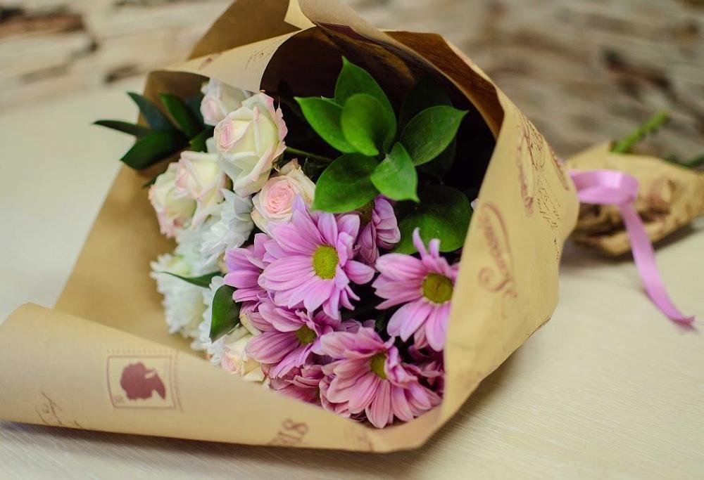 Букет цветов из: Розы и Хризантемы в Добрыниху