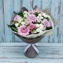 Букет цветов из:  Герберы, Альстромерии и Хризантемы #REPLACE_PRED# Добрыниху