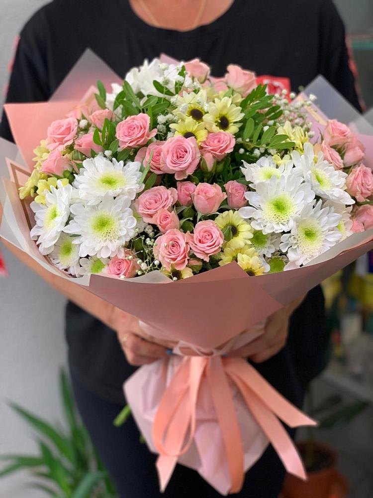 Букет цветов из: Розы и Хризантемы в Добрыниху