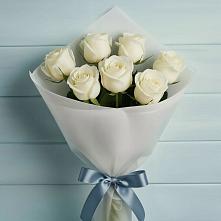 Букет 7 Белых роз Эдлесс Лав #REPLACE_PRED# Добрыниху