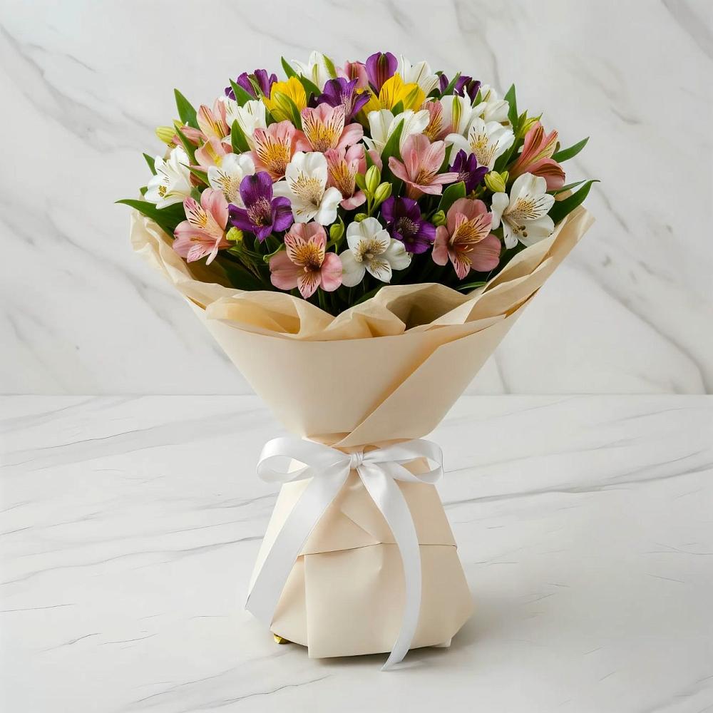 Букет цветов из: Альстромерии в Добрыниху