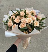 Букет Кремовые розы Латте в Добрыниху