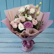 Букет цветов из:  Розы и Лизиантусы в Добрыниху