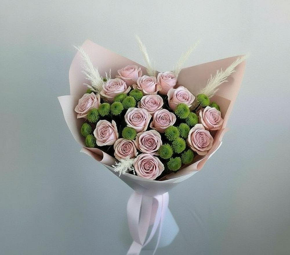 Букет цветов из: Розы и Хризантемы в Добрыниху