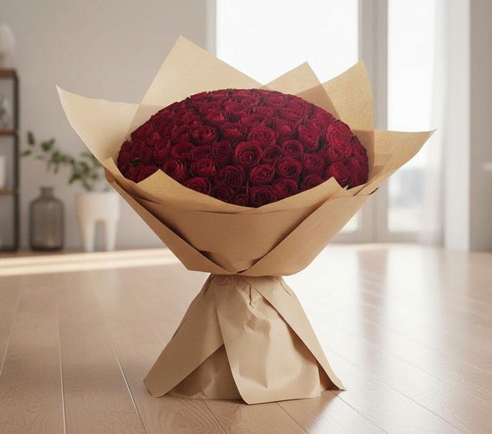 Букет 101 Красная роза в Добрыниху