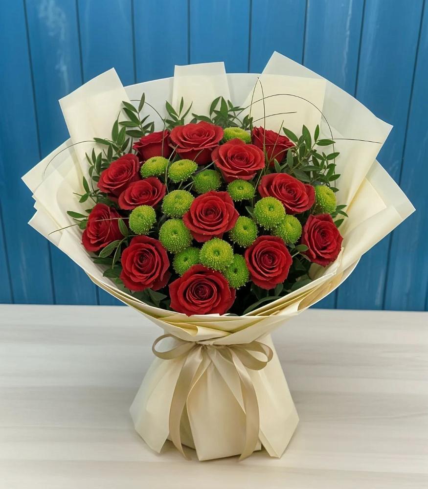 Букет цветов из: Розы и Хризантемы в Добрыниху