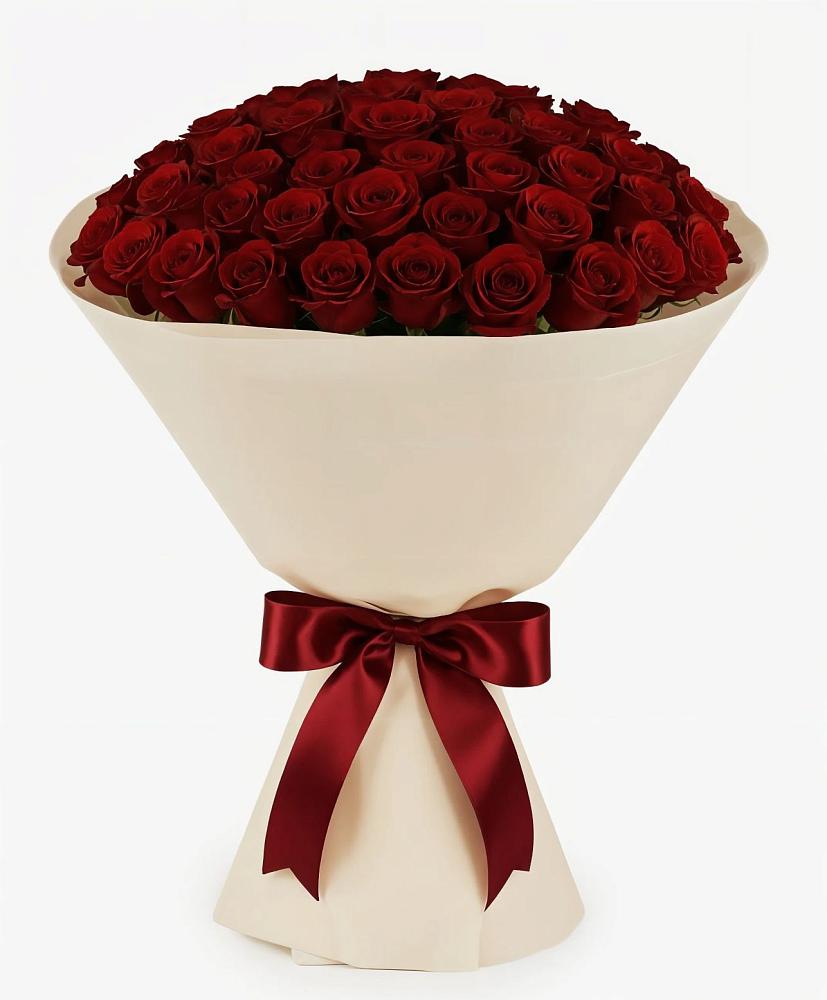 Букет 101 Бордовая роза Блэк Бакарра в Добрыниху