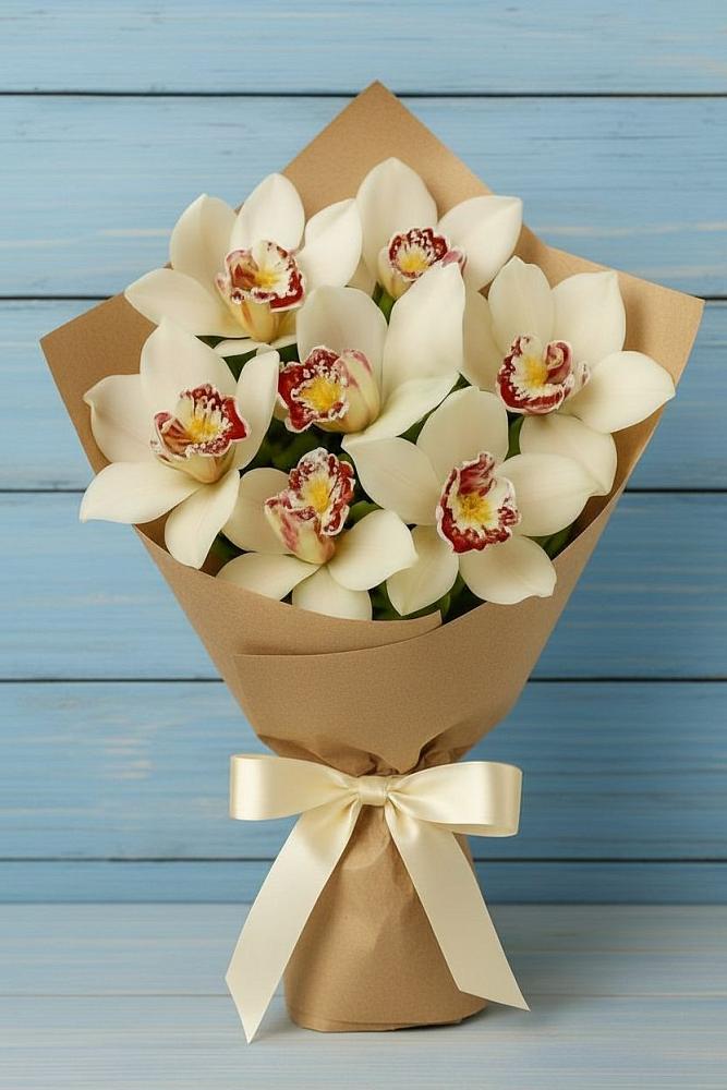 Букет цветов из: Орхидеи и Розы в Добрыниху