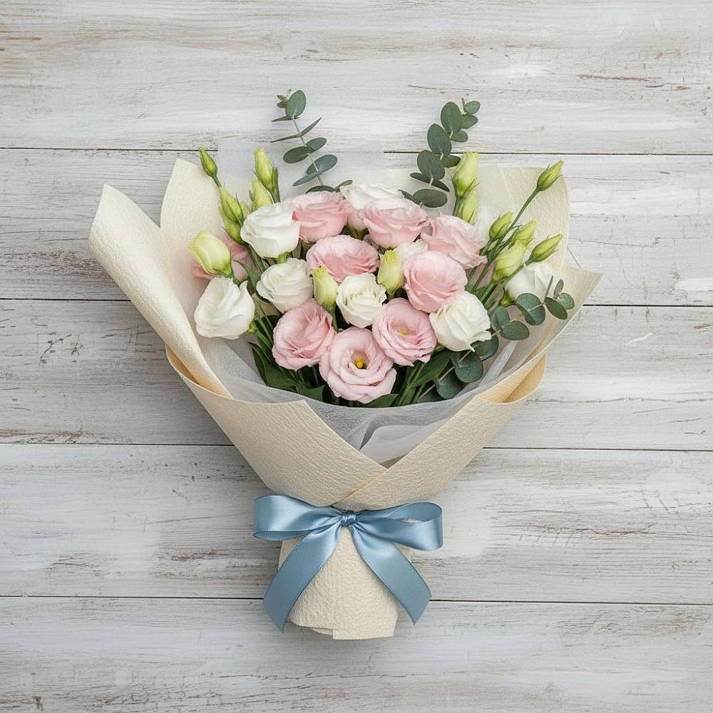 Букет цветов из: Лизиантусы в Добрыниху